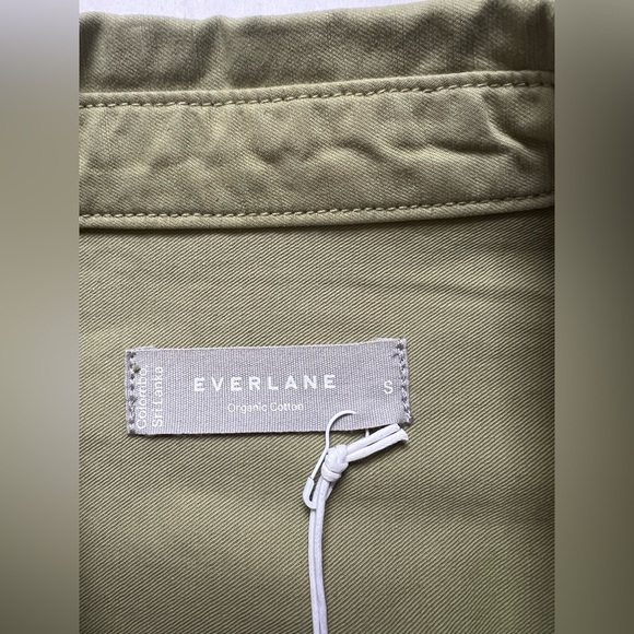 Everlane The Everyone Spring Shirt Jacket Green Mens S Womens M Linen Blend - Picture 8 of 9